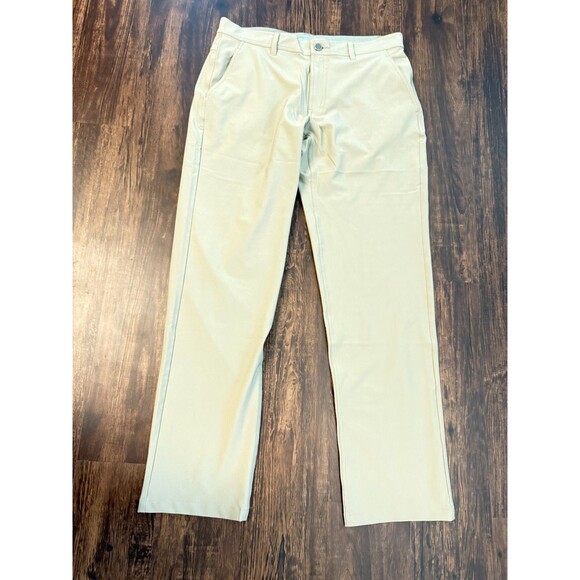 Free Fly Pants Mens 34x32 Khaki Nomad Performance Golf Stretch Performance Chino - Picture 1 of 8